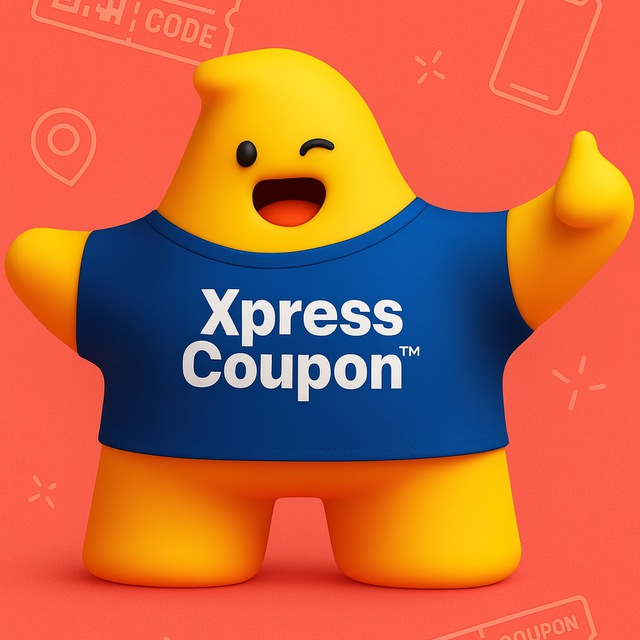 XpressCoupon mascot winking